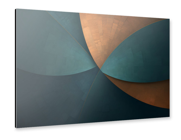 Alu-Dibond "Luxus Wirbel" 30x20 cm artboxONE