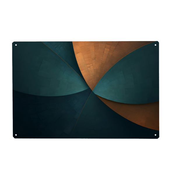 Metall Poster "Luxus Wirbel" artboxONE - Natur,Abstrakt,Geometrie