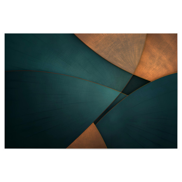 Poster 30x20 cm "Smaragd grün" artboxONE - Floral,Abstrakt,Geometrie