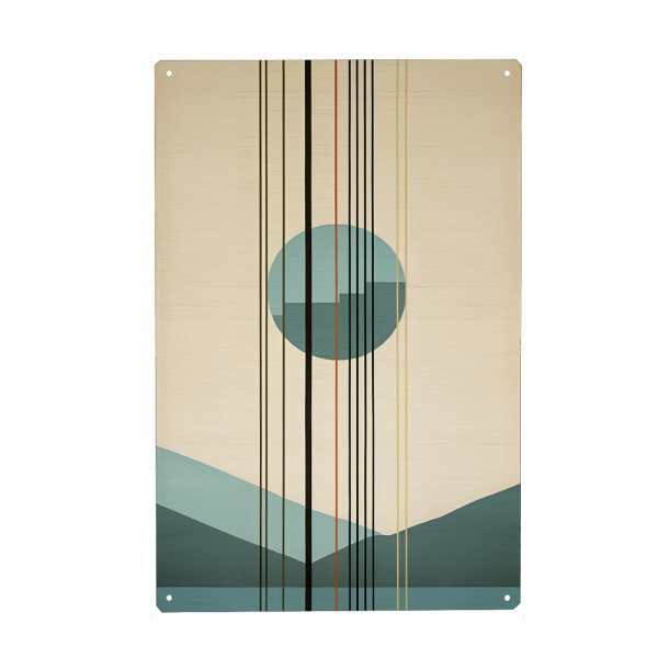 Holzbild "Mid-Century Muster" artboxONE - Architektur,Geometrie