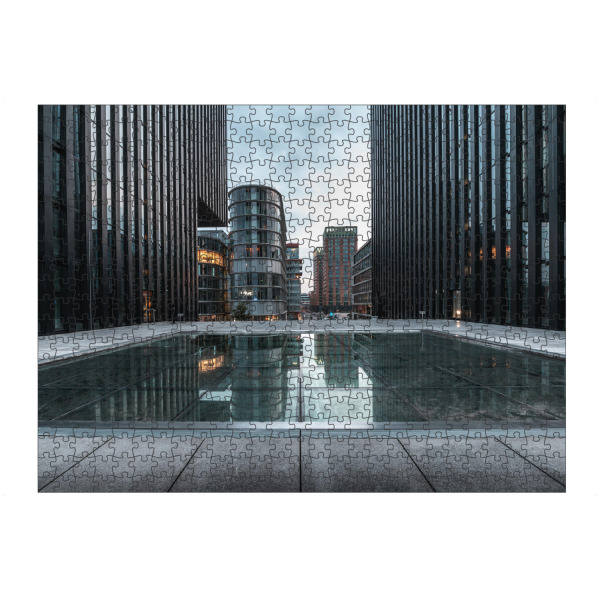 Puzzle Ravensburger "Düsseldorf Speditionsstraße" artboxONE - Städte,Architektur,Städte / Düsseldorf