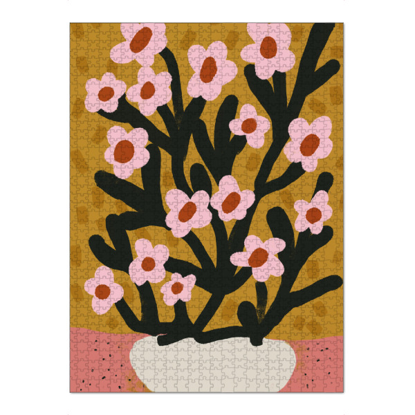 Puzzle Ravensburger "Pastelle Blumen Im Topf" artboxONE - Floral,Abstrakt,Für Mama