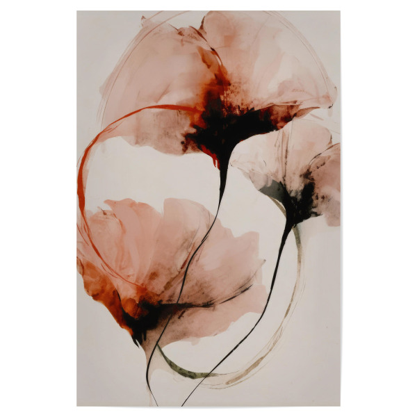 Poster 30x20 cm "Abstrakte Wildrosen" artboxONE - Floral,Abstrakt,Für Mama