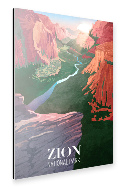 Alu-Dibond "Tunaboylu - Zion Nationalpark" 30x20 cm artboxONE