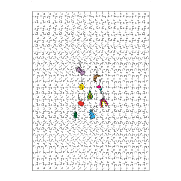 artboxONE Puzzle "Kitschy Weihnachtsbaum-Anhänger" artboxONE - Weihnachten