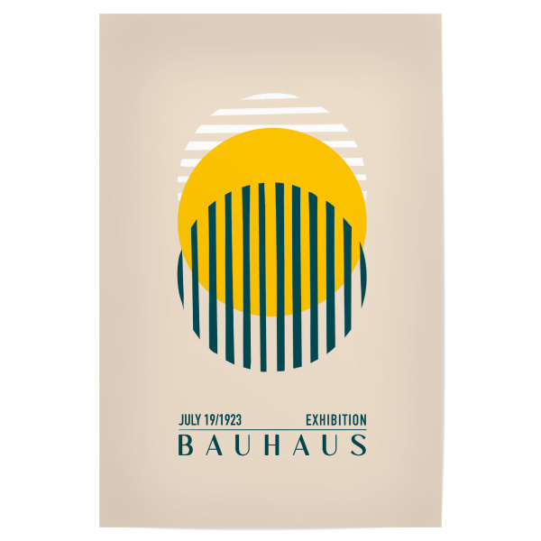 Poster 30x20 cm "Tunaboylu - Bauhaus Sonne" artboxONE - Typografie,Abstrakt,Geometrie