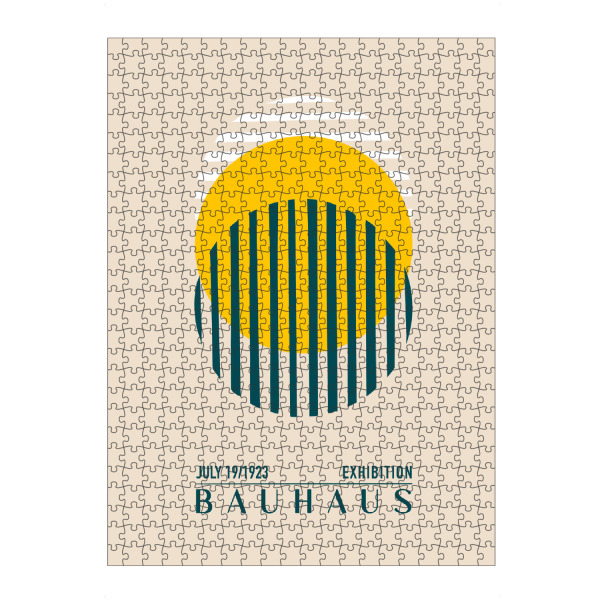 artboxONE Puzzle "Tunaboylu - Bauhaus Sonne" artboxONE - Typografie,Abstrakt,Geometrie