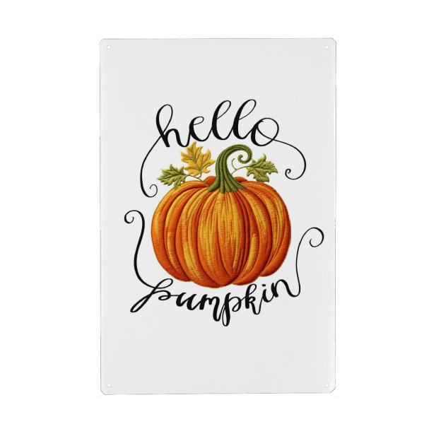 Holzbild "Hallo Kürbisherbstzitate" artboxONE - Essen & Trinken,Fashion,Buchstaben