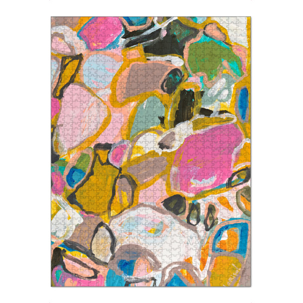 Puzzle Ravensburger "Marisol Evora - Places" artboxONE - Abstrakt - Abstrakt,Modern,Bunt,Scandi,Hygge,Farbenfroh,Pinsel,Strich,Leinwand