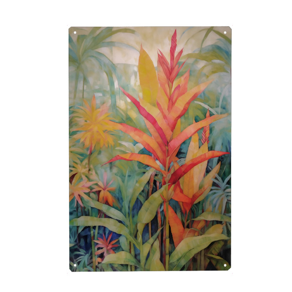 Holzbild "Tropical floral" artboxONE - Natur,Floral,Abstrakt