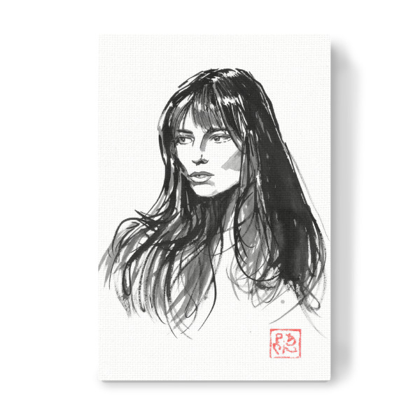 Leinwandbild "Jane Birkin" artboxONE - Menschen - Jane birkin,Sumie,Japan