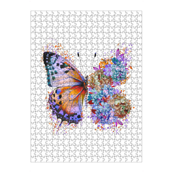 artboxONE Puzzle "Floraler Schmetterling" artboxONE - Floral,Tiere,Abstrakt,Fashion,Lustig