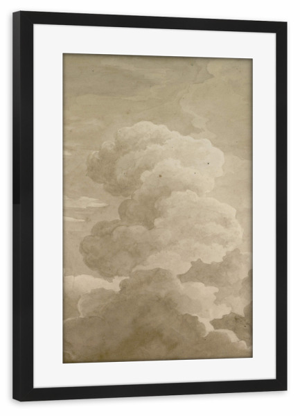 Poster mit Rahmen schwarz "Studie der Wolken" artboxONE - Natur,Reise - Antoine-laurent castellan,Malerei,Gemälde,Kunst,Wolken,Himmel,Natur,Reise