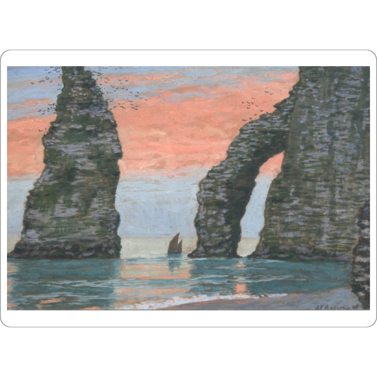 Tischset "L'Aiguille d'Étretat" artboxONE - Natur,Reise,Reise / Strand und Meer