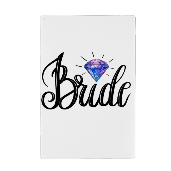 Holzbild "Braut-Designs" artboxONE - Abstrakt,Liebe,Fashion,Buchstaben,Für Mama