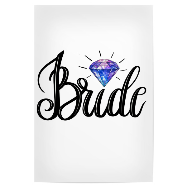 Poster 30x20 cm "Braut-Designs" artboxONE - Abstrakt,Liebe,Fashion,Buchstaben,Für Mama