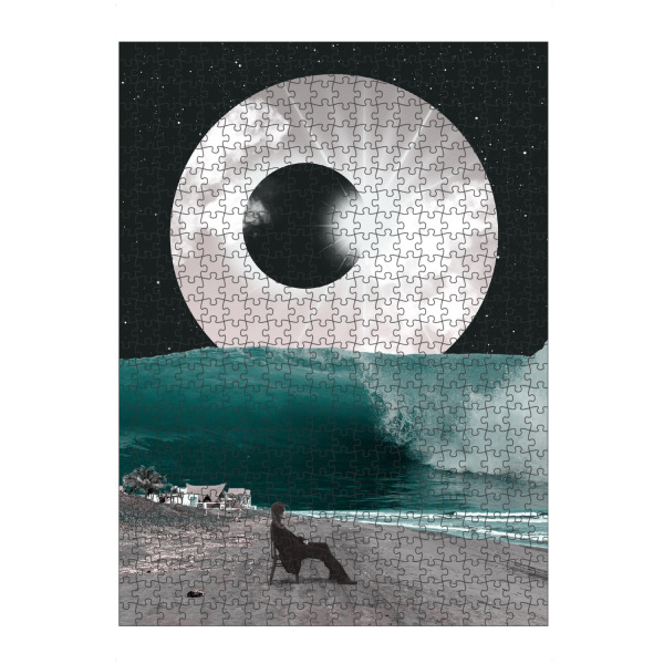 Puzzle Ravensburger "Dark Moon rising" artboxONE - Natur,Abstrakt,Fiktion,Galaxy