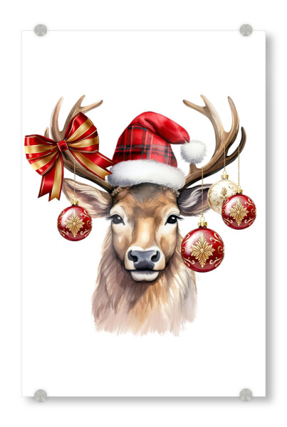 Acrylglasbild "Hirschkunst" artboxONE - Tiere,Fashion,Weihnachten,Festivals,Lustig