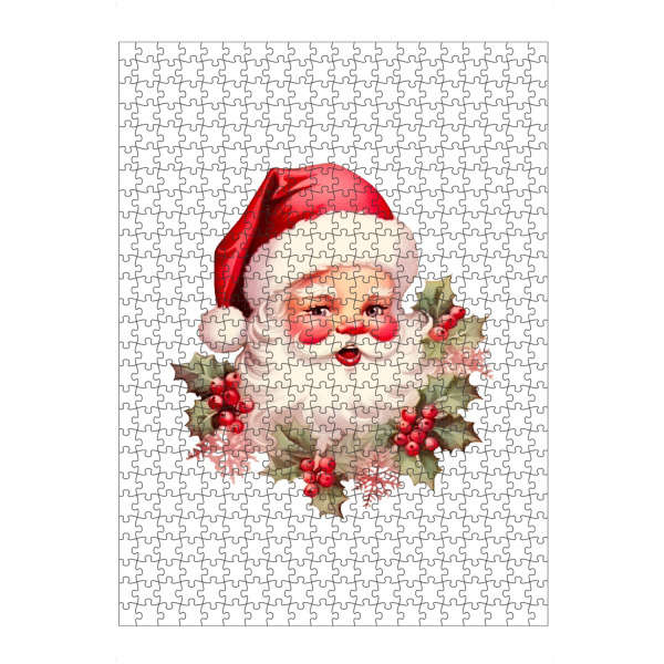 artboxONE Puzzle "Retro-Weihnachtsmann" artboxONE - Floral,Menschen,Fashion,Weihnachten,Lustig