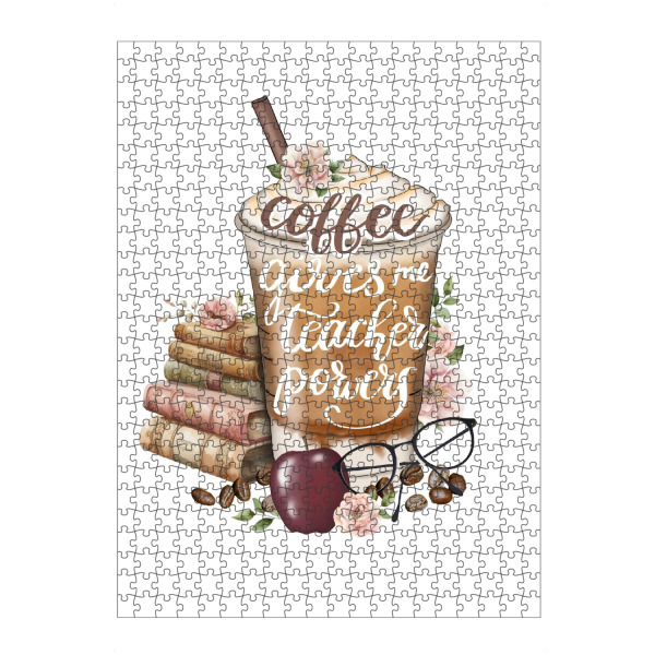 artboxONE Puzzle "Kaffee gibt mir Lehrerkräfte" artboxONE - Essen & Trinken,Fashion,Lehrersprüche,Buchstaben,Für Mama