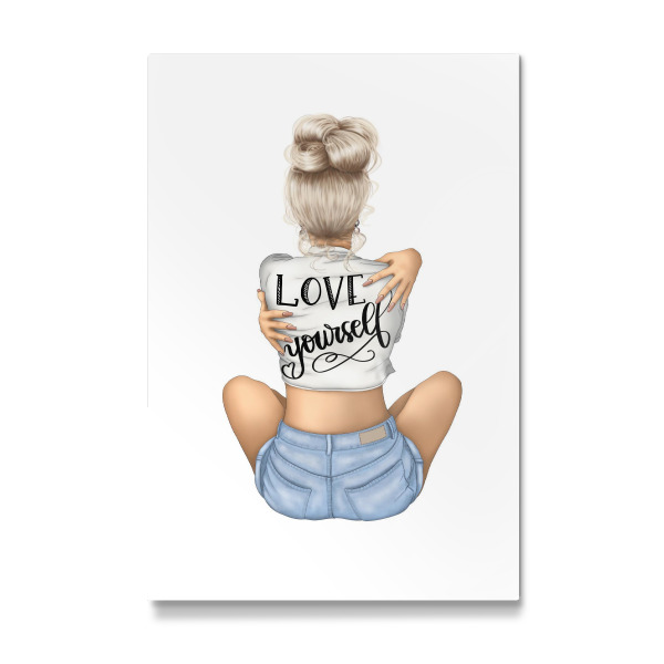 Galerie-Print "Love Yourself | Blonde Girl" 30x20 cm artboxONE
