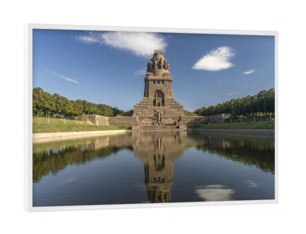 Poster mit weißem Rahmen "Völkerschlachtdenkmal leipzig" artboxONE - Natur,Architektur