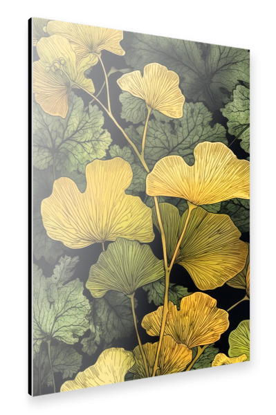 Alu-Dibond "Ginko Biloba N" 30x20 cm artboxONE