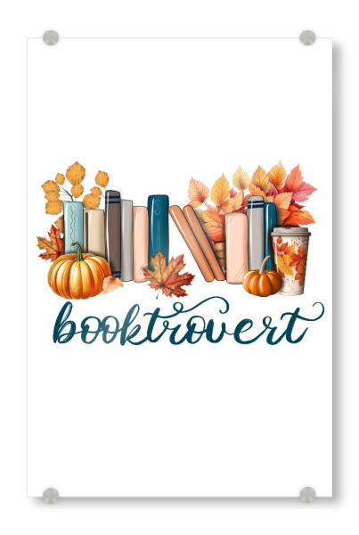 Acrylglasbild "Buchtrovertierter Herbst" artboxONE - Floral,Abstrakt,Festivals,Lustig