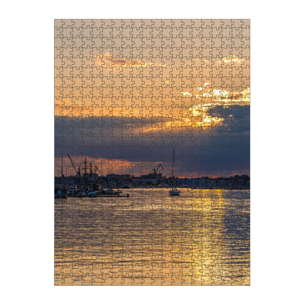 artboxONE Puzzle "Stadthafen und Segelboote" artboxONE - Natur,Reise