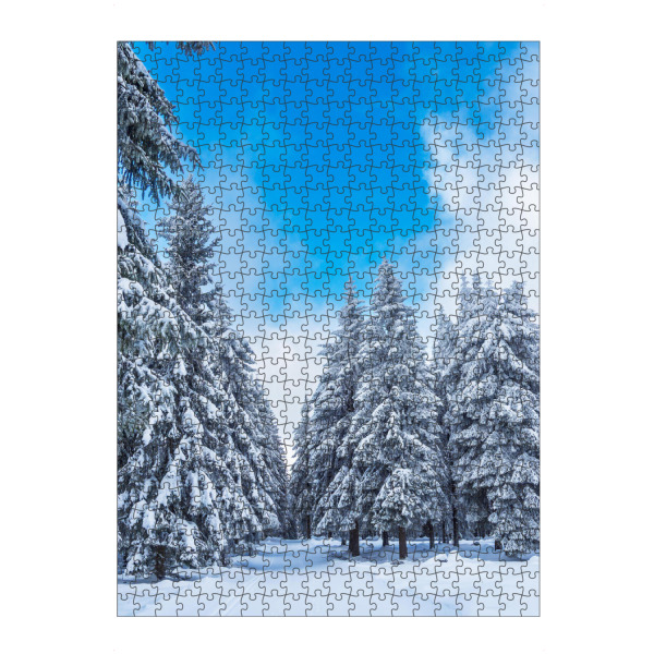 artboxONE Puzzle "Skiloipe, Schnee, Wald" artboxONE - Natur,Reise