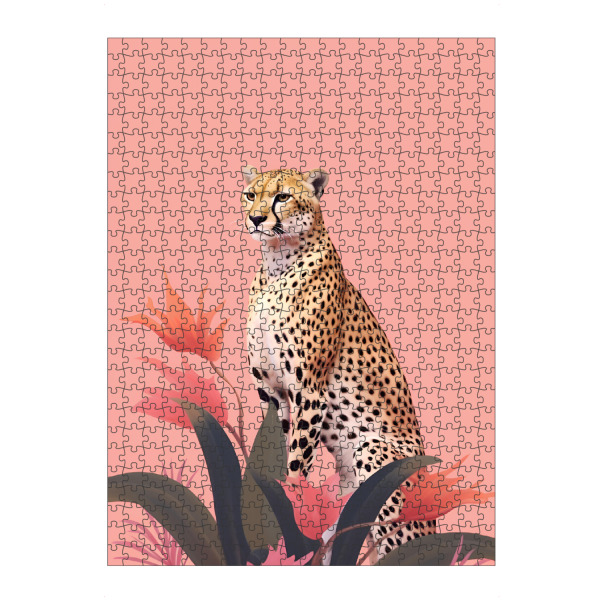 artboxONE Puzzle "Floraler Leopard" artboxONE - Floral,Tiere,Reise / Afrika