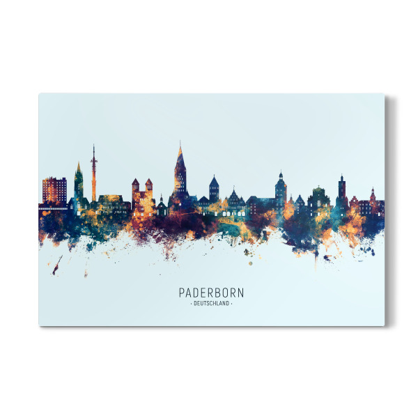 Galerie-Print "Paderborn Skyline BlauOrange" 30x20 cm artboxONE