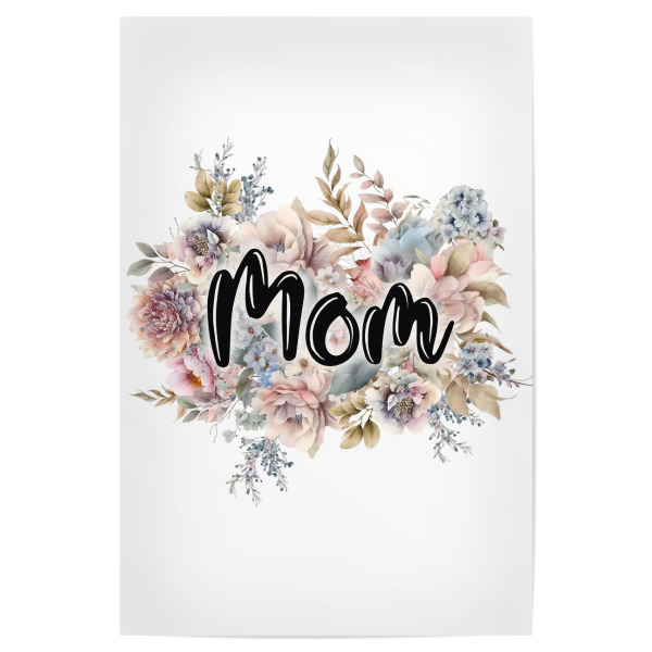 Poster 30x20 cm "Blumenmama" artboxONE - Floral,Abstrakt,Liebe,Fashion,Für Mama