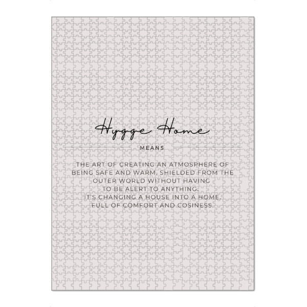 Puzzle Ravensburger "Hygge Home" artboxONE - Typografie,Buchstaben