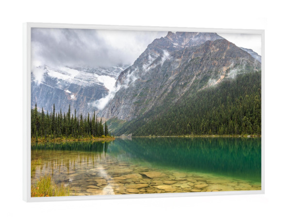 Poster mit weißem Rahmen "Farbenspiel am See" artboxONE - Natur,Reise
