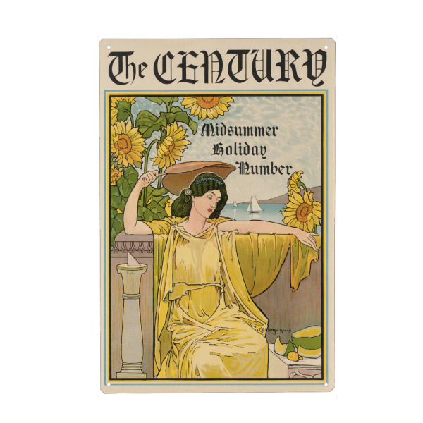 Holzbild "Louis Rhead-The century midsummer" artboxONE - Typografie,Menschen,Fashion