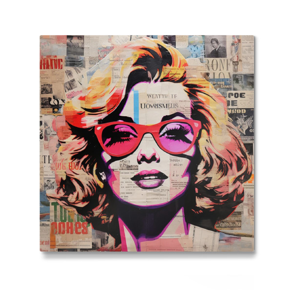 Galerie-Print "NEWSPAPER M BEAUTY" 30x30 cm artboxONE
