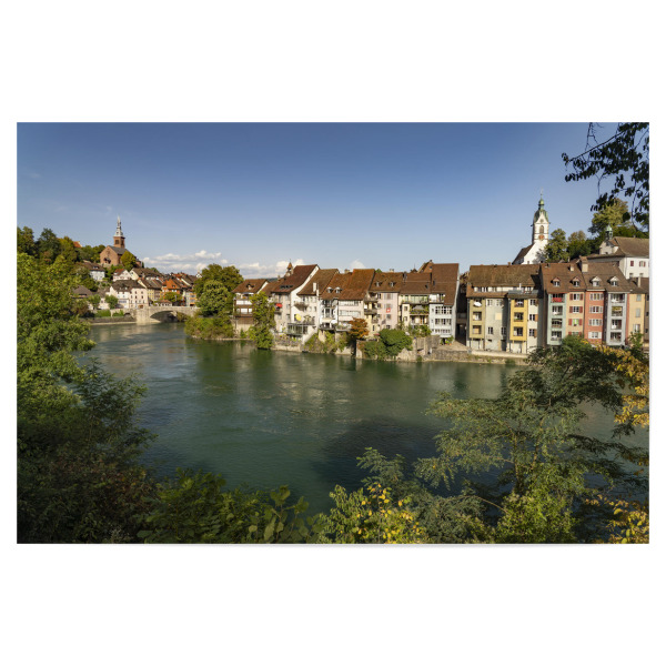 Poster "Laufenburg" artboxONE - Reise - Schweiz,Switzerland,Laufenburg,Aargau,Fluss,River,Rhein,Baden