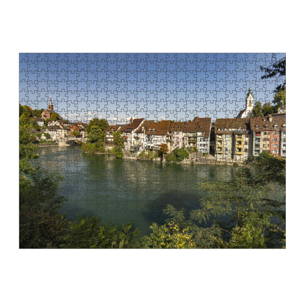 artboxONE Puzzle "Laufenburg" artboxONE - Reise - Schweiz,Switzerland,Laufenburg,Aargau,Fluss,River,Rhein,Baden - Bild schweiz
