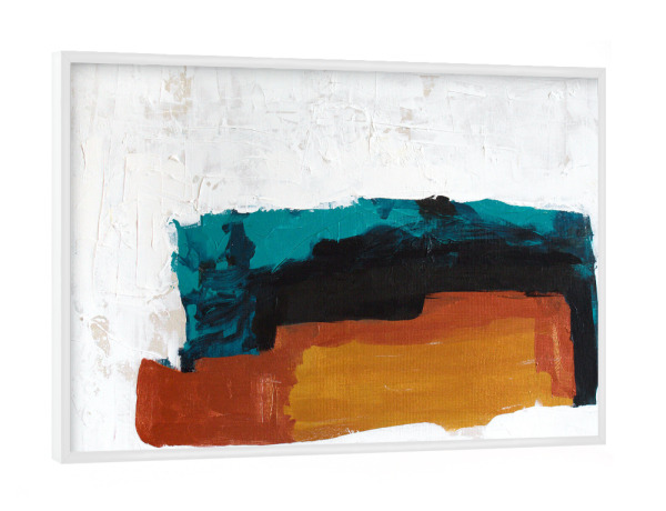 Poster mit weißem Rahmen "Tove Höglund - Contentment" artboxONE - Abstrakt - Abstrakt,Modern,Bunt,Farbenfroh,Strich,Pinsel