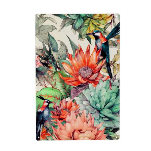 Holzbild "Sukkulenten und Kakteen J" artboxONE - Natur,Floral - Sukkulenten,Kakteen,Kaktus,Natur,Blumen,Botanische,Blatt,Blumen