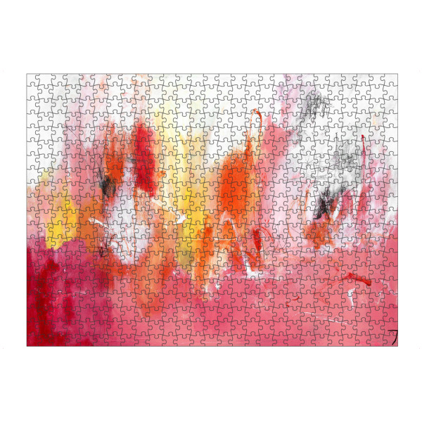 Puzzle Ravensburger "Tove Höglund - Craziness" artboxONE - Abstrakt - Abstrakt,Modern,Bunt,Farbenfroh,Strich,Pinsel - Bild abstrakt