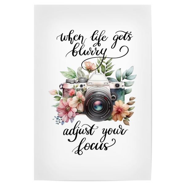 Poster "Wenn das Leben verschwommen wird" artboxONE - Floral,Fashion,Buchstaben,Für Mama