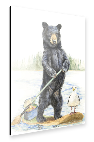 Alu-Dibond "Strandbanditen" 30x20 cm artboxONE