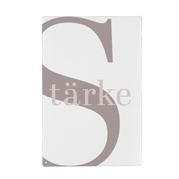 Holzbild "S steht für Stärke" artboxONE - Typografie,Buchstaben / S - S,Strärke,Power,Kraft,Typo,Typografie,Minimalismus,Beige