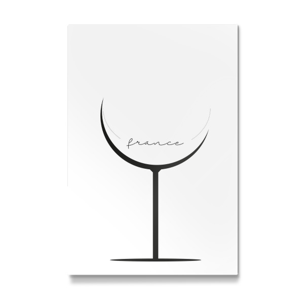 Galerie-Print "Weinglas - France" 30x20 cm artboxONE