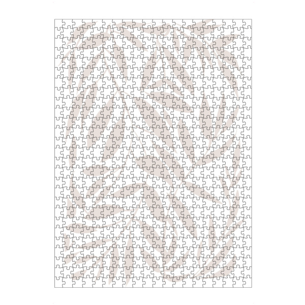 Puzzle Ravensburger "Beige Japandi Blätter" artboxONE - Floral - Beige,Japandi,Blätter,Floral,Natur,Abstrakt,Pflanze,Botanisch - Bild beige
