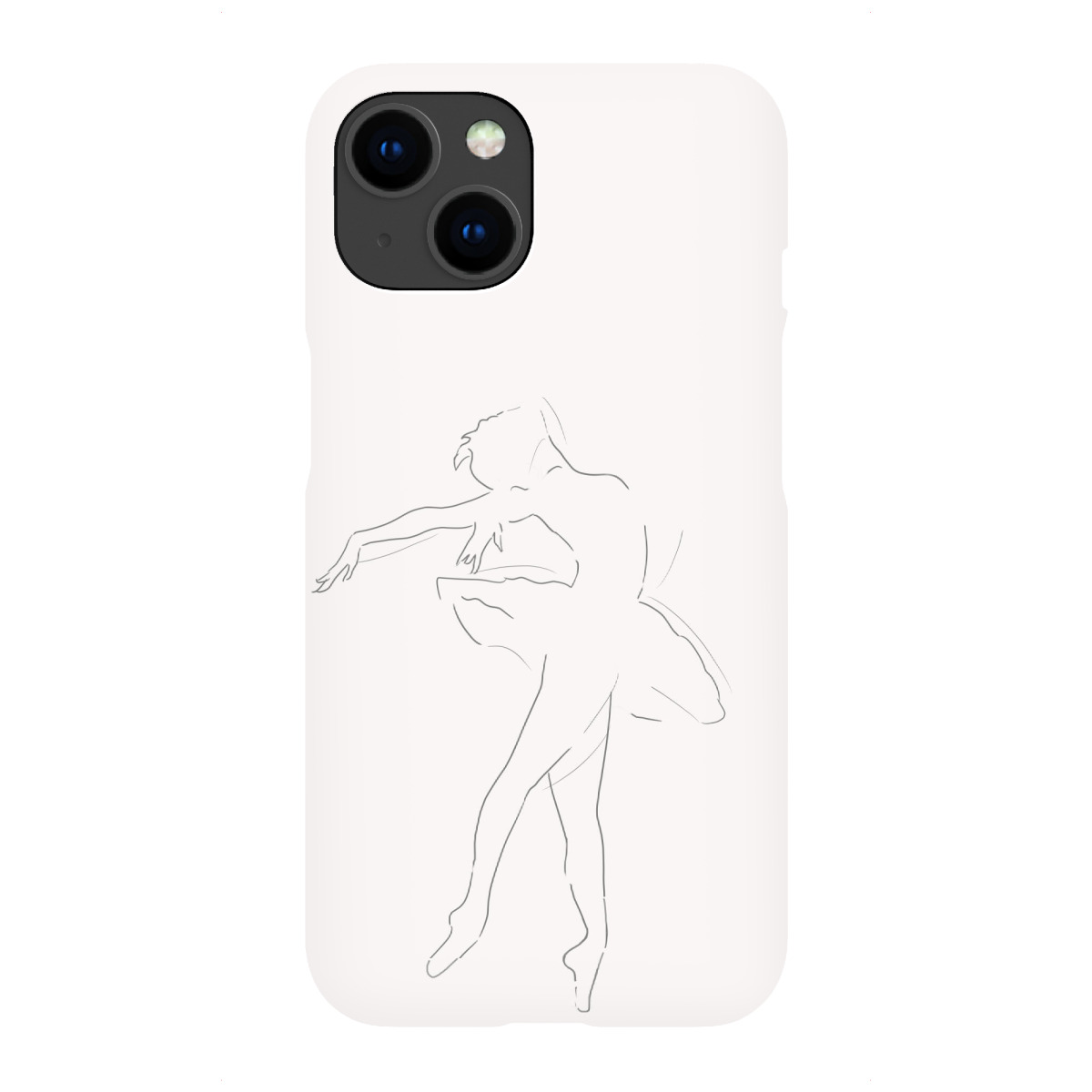 iPhone "Ballerina Line art in beige" Premium-Case Handyhülle artboxONE