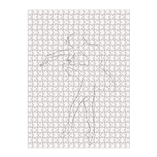 Puzzle Ravensburger "Ballerina Line art in beige" artboxONE - Für Kinder,Abstrakt,Menschen