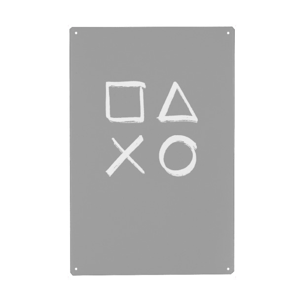 Holzbild "Controller Tasten in grau" artboxONE - Für Kinder,Abstrakt